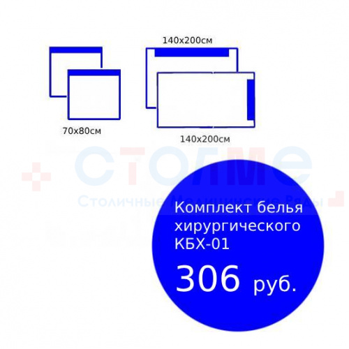 Комплект белья хирургического КБХ-01 Комплект белья хирургического КБХ-01
