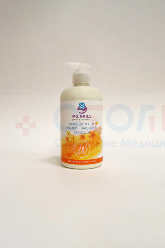 Крем для ног размягчающий мозоли  MS NAILS, 500 мл, 1 шт/упк