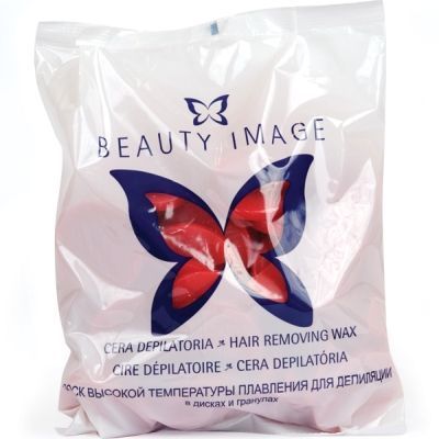 Воск горячий в дисках Красный Beauty Image, 1 кг, 1 шт/упк Воск горячий в дисках Красный Beauty Image, 1 кг, 1 шт/упк