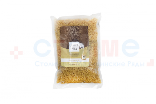 Пленочный воск Золотой DOLCE VITA, 1 кг, золотой, 1 шт/упк